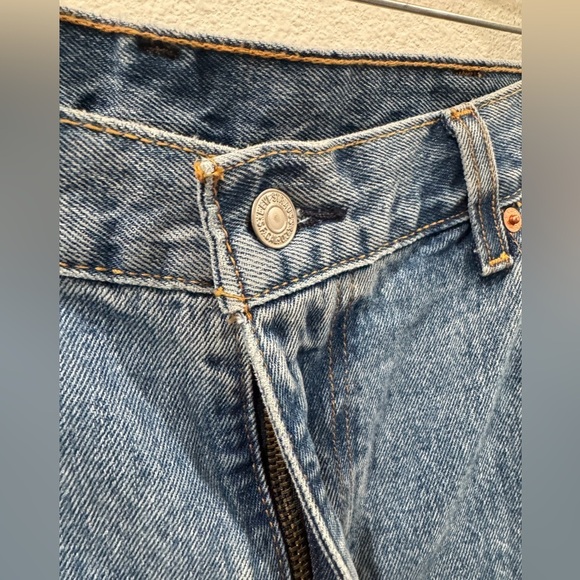 Levi's Men's 550 Relaxed Mid Rise Relaxed Fit Tapered Leg Blue Jeans Size 38 - Picture 8 of 13